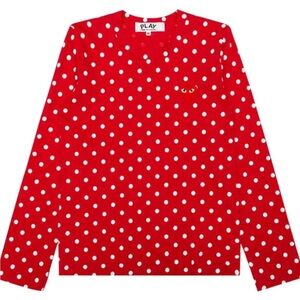 Comme des Garcons PLAY Red Polka Dot Shirt
Women’s size Large -size tags removed